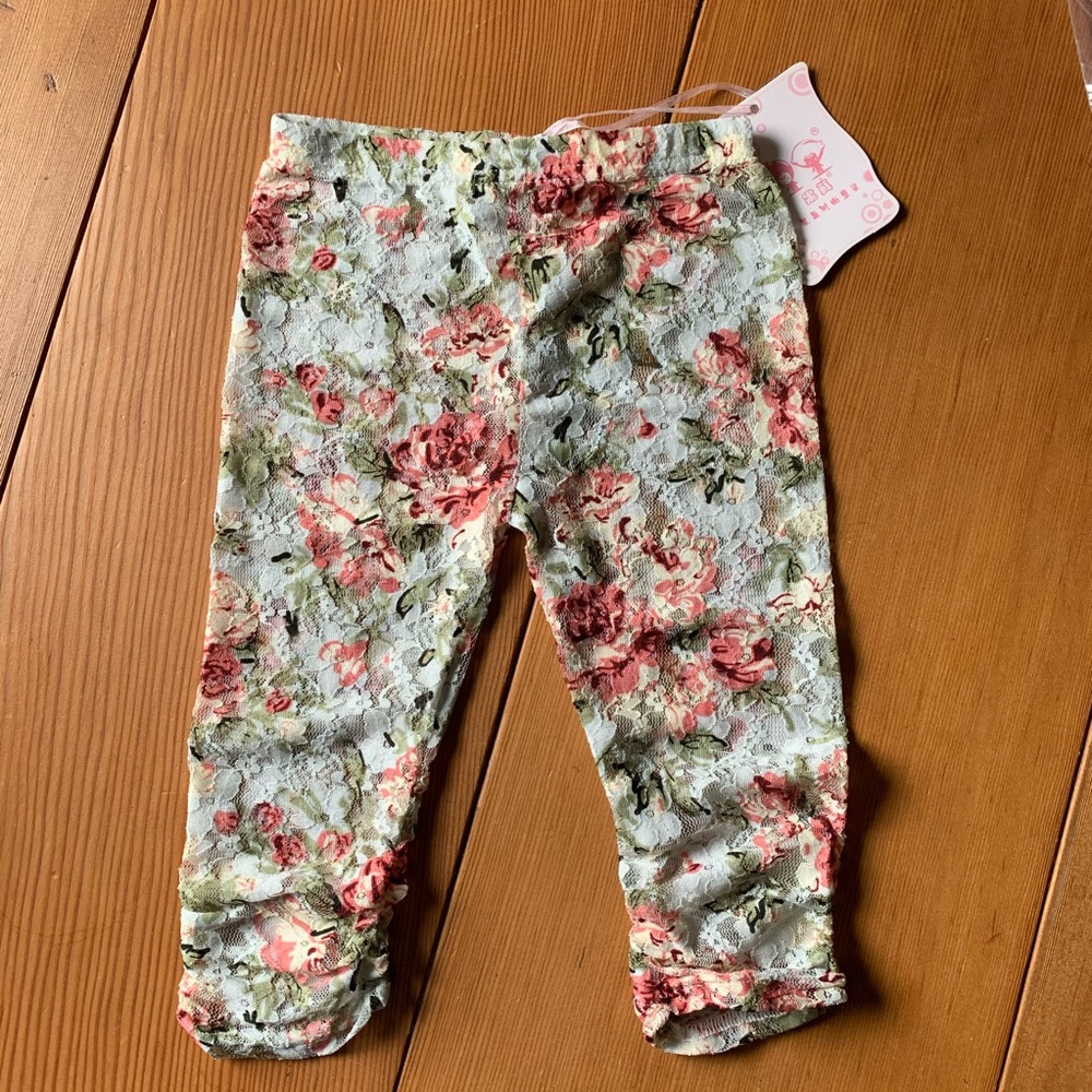 Girls lace leggings